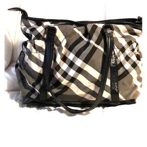 Burberry diaper bag w/ changing pad
